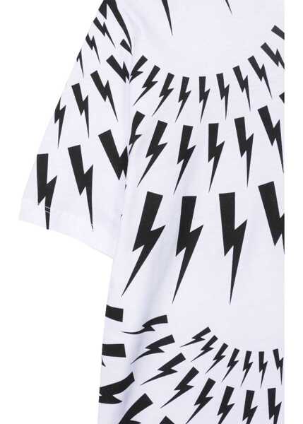 Tricouri Neil Barrett Jersey Boy T-Shirt WHITE Baieti (BM 15716801) 3