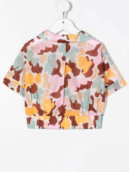 Tricouri Palm Angels Cropped Shirt Aop Camu MULTICOLOUR Fete (BM 15716810) 2