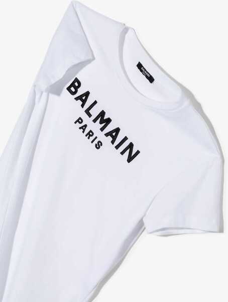 Rochii casual Balmain Dress With Logo WHITE Fete (BM 15716831) 3