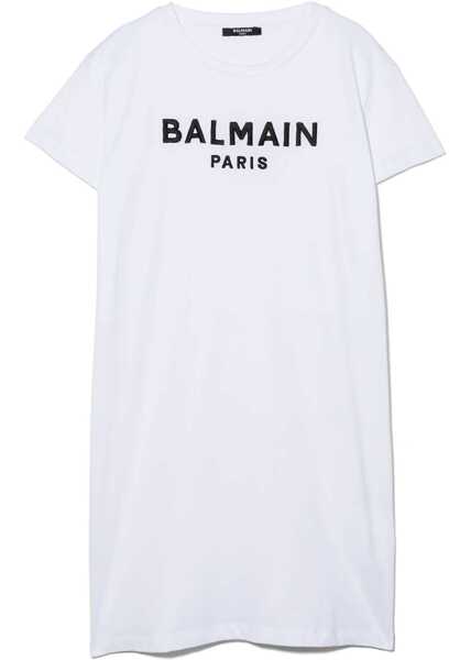 Rochii casual Balmain Dress With Logo WHITE Fete (BM 15716831) 1