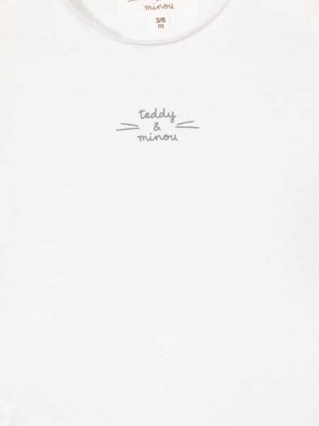 Tricouri TEDDY & MINOU T-Shirt WHITE Baieti (BM 15716864) 3