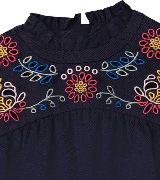 Rochii casual Chloe Flower Embroidery Dress BLUE Fete (BM 15716966) 3