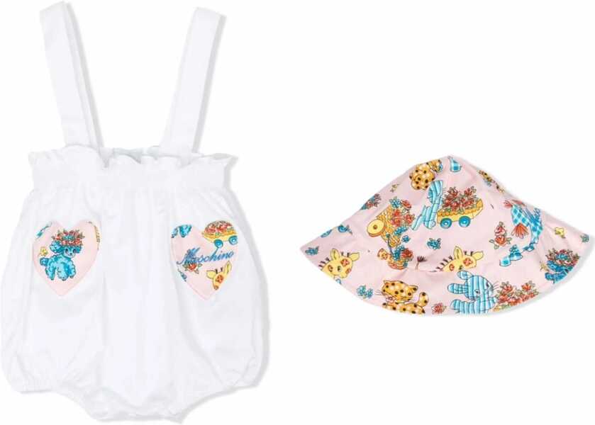 Costume Moschino ShortHat WHITE Baieti (BM 15717065) 1