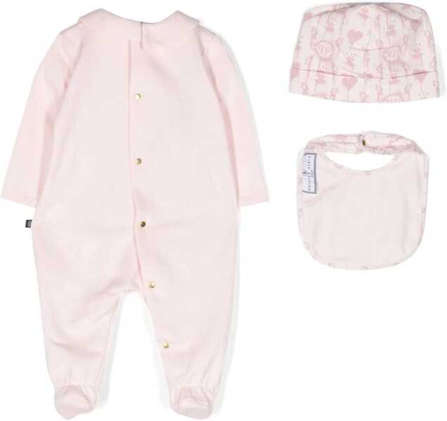 Salopete Philipp Plein Romper, Bib And Bonnet PINK Fete (BM 15717137) 2