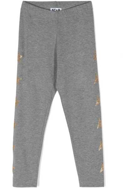 Pantaloni casual Golden Goose Star/ Girls Leggings/ Glitter Multistar Printed GREY Fete (BM 15717473) 1