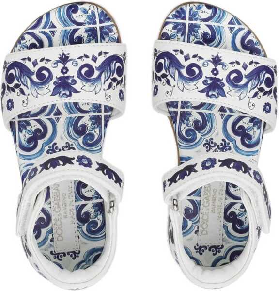 Sandale fara toc Dolce & Gabbana Azulejos Sandal MULTICOLOUR Fete (BM 15717476) 3