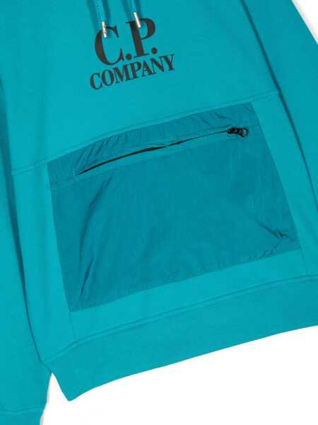 Bluze de trening C.P. Company Logo Hoodie AZURE Baieti (BM 15717509) 3