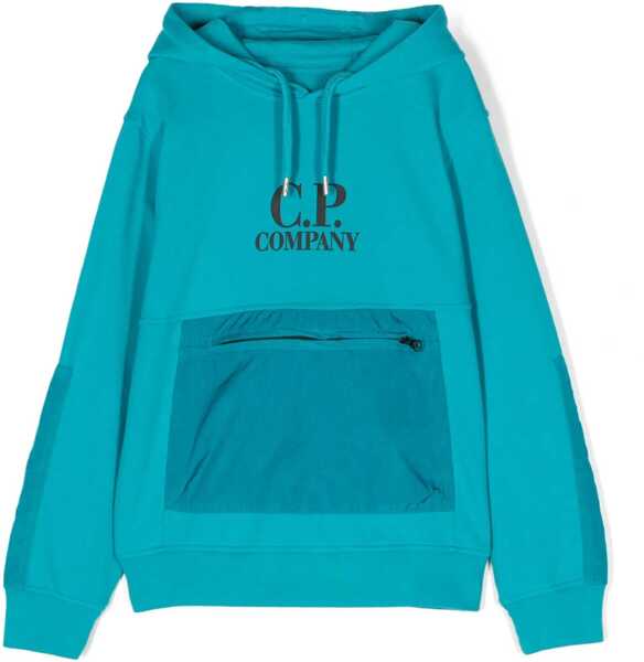 Bluze de trening C.P. Company Logo Hoodie AZURE Baieti (BM 15717509) 1