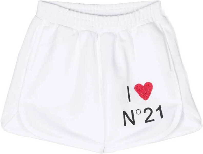 Pantaloni scurti N21 Shorts I Love N21 WHITE Fete (BM 15717545) 1