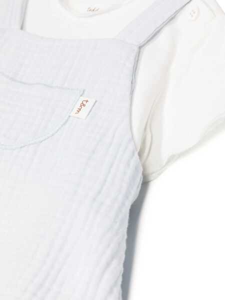 Tricouri TEDDY & MINOU Romper With T-Shirt BABY BLUE Baieti (BM 15717638) 3