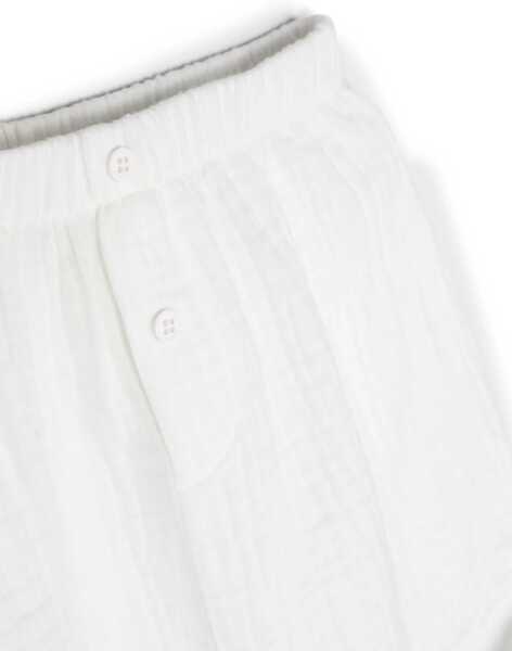 Tricouri TEDDY & MINOU T-Shirt And Bermuda Shorts Suit WHITE Baieti (BM 15717701) 3