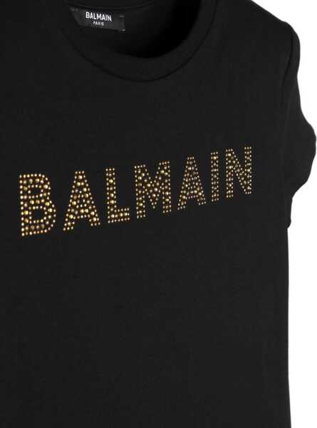 Tricouri Balmain Mc Logo T-Shirt BLACK Fete (BM 15718040) 3