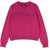 Versace Crew Neck Pullover With Embroidered Logo FUCHSIA
