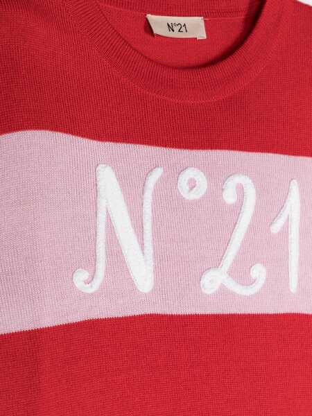 Pulovere casual N21 Logo Crew Neck Pullover RED Fete (BM 15718220) 3