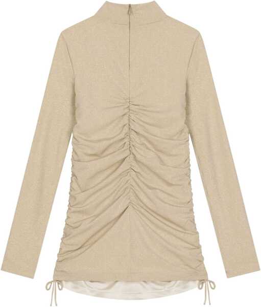 Rochii casual Dolce & Gabbana Long Sleeve Dress GOLD Fete (BM 15718589) 2