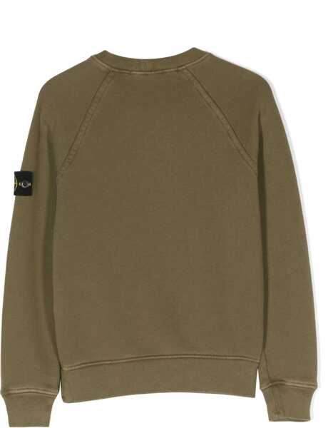 Hanorace Stone Island Crewneck Sweatshirt GREEN Baieti (BM 15718754) 2