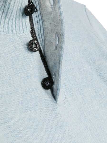 Pulovere casual Stone Island Buttoned Pullover BABY BLUE Baieti (BM 15718847) 3