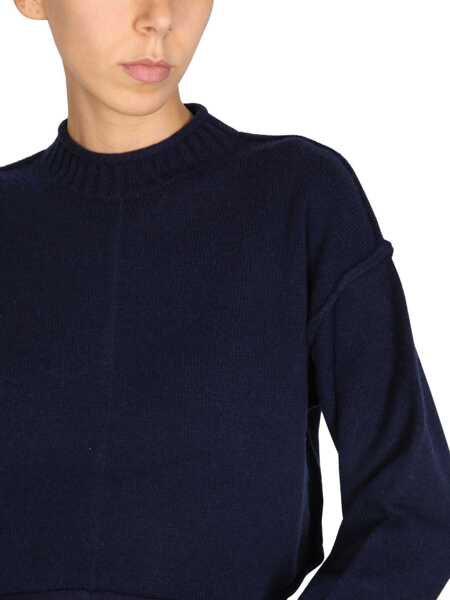 Pulovere Max Mara Wool And Cashmere Crew Neck Sweater BLUE Femei (BM 15720152) 3