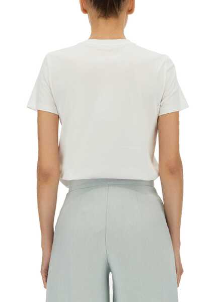 Tricouri Max Mara T-Shirt With Logo Patch WHITE Femei (BM 15720158) 3