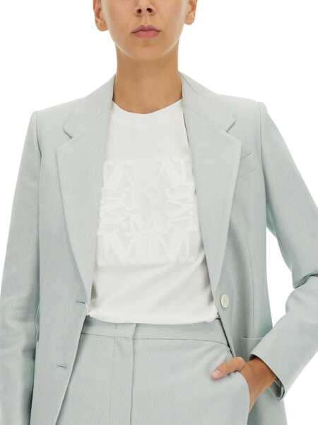 Tricouri Max Mara T-Shirt With Logo Patch WHITE Femei (BM 15720158) 4