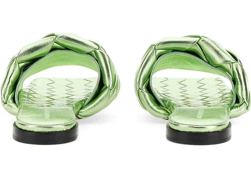 Sandale Bottega Veneta Flat Sandal The Lido GREEN Femei (BM 15720203) 3