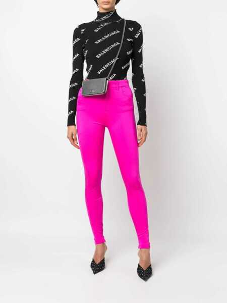 Pantaloni casual Balenciaga Nylon Leggings PINK Femei (BM 15720233) 2