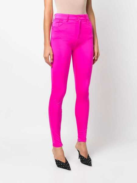 Pantaloni casual Balenciaga Nylon Leggings PINK Femei (BM 15720233) 3