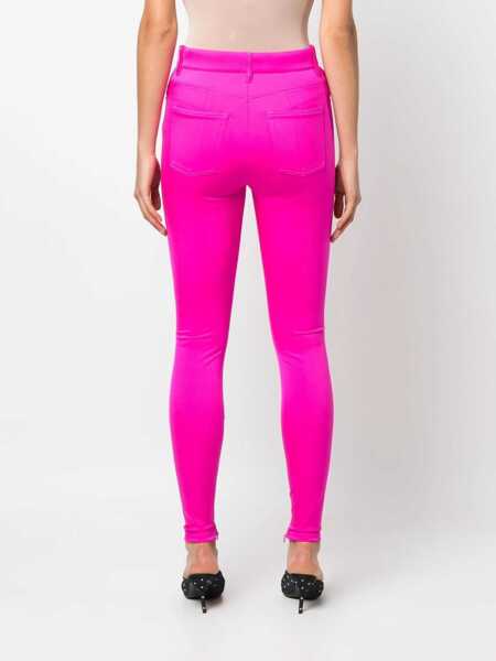 Pantaloni casual Balenciaga Nylon Leggings PINK Femei (BM 15720233) 4