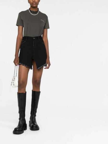 Fuste casual Balenciaga Mini Cut-Up Skirt BLACK Femei (BM 15720254) 2