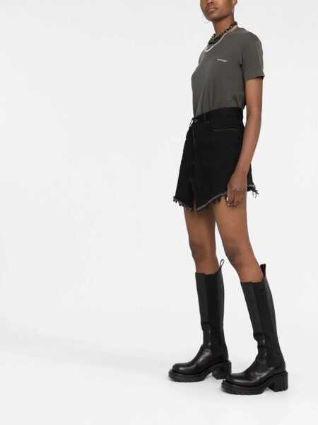 Fuste casual Balenciaga Mini Cut-Up Skirt BLACK Femei (BM 15720254) 4