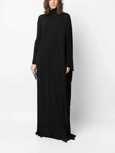 Rochii casual Balenciaga Minimal Maxi Dress BLACK Femei (BM 15720260) 2