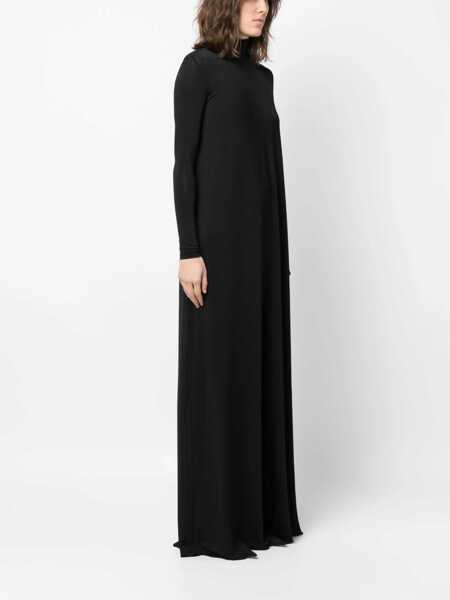 Rochii casual Balenciaga Minimal Maxi Dress BLACK Femei (BM 15720260) 3