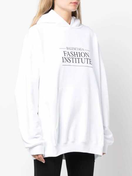 Hanorace Balenciaga Fashion Institute Large Fit Sweatshirt WHITE Femei (BM 15720272) 3