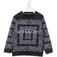 Hanorace Crewneck Sweatshirt Patterned Print And Logo Baieti