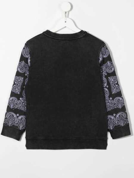 Hanorace Givenchy Crewneck Sweatshirt Patterned Print And Logo BLACK Baieti (BM 15720371) 2