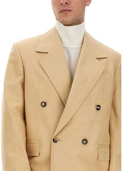 Sacouri Bottega Veneta Double-Breasted Jacket BROWN Barbati (BM 15720425) 4