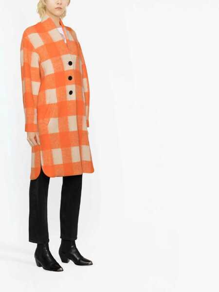 Paltoane ISABEL MARANT ETOILE Coat Gabriel ORANGE Femei (BM 15720527) 3