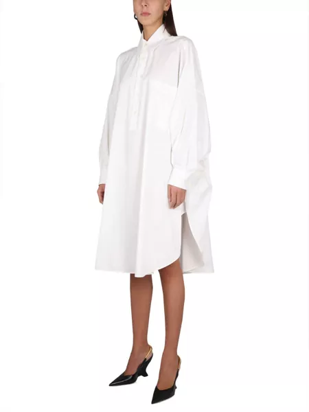 Rochii casual Bottega Veneta Compact Cotton Dress IVORY Femei (BM 15720530) 2