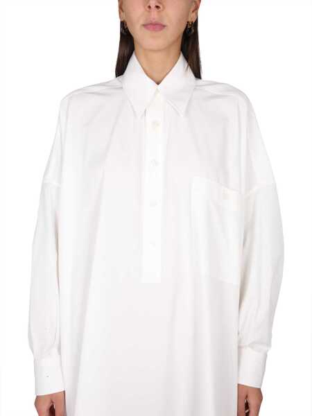 Rochii casual Bottega Veneta Compact Cotton Dress IVORY Femei (BM 15720530) 4