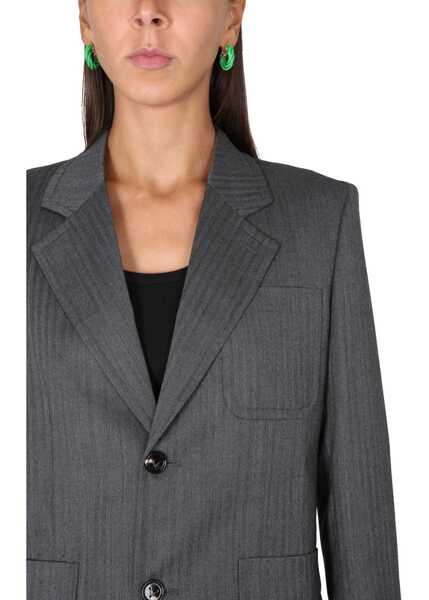 Sacouri office Bottega Veneta Chevron Pattern Jacket MULTICOLOUR Femei (BM 15720539) 4