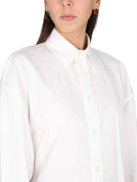 Camasi office Bottega Veneta Compact Cotton Shirt IVORY Femei (BM 15720548) 4