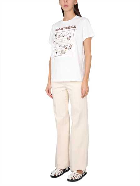 Tricouri Max Mara Crewneck T-Shirt IVORY Femei (BM 15720599) 2