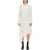 Acne Studios Satin Chemisier Dress WHITE