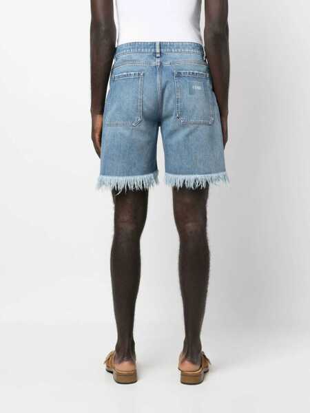 Pantaloni scurti Fendi Denim Bermuda Shorts BLUE Barbati (BM 15720758) 4