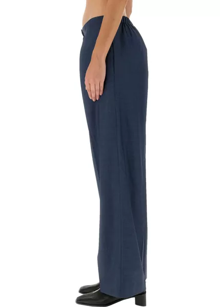 Pantaloni casual Acne Studios Wool Pants BLUE Femei (BM 15720779) 4