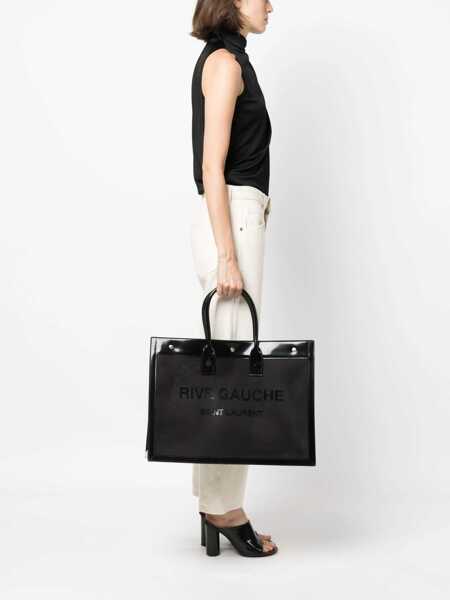 Genti de umar Saint Laurent Rive Gauche Medium Tote Bag BLACK Femei (BM 15720857) 2