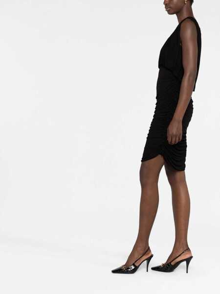 Rochii elegante Saint Laurent Jersey Dress BLACK Femei (BM 15720863) 4