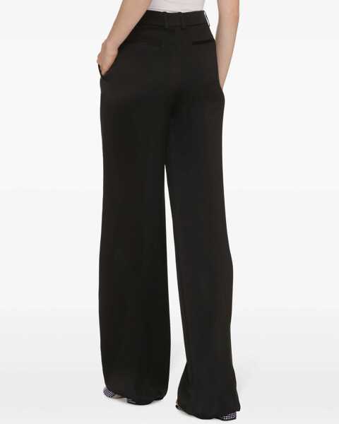 Pantaloni casual Saint Laurent Satin Flared Pants BLACK Femei (BM 15720893) 3