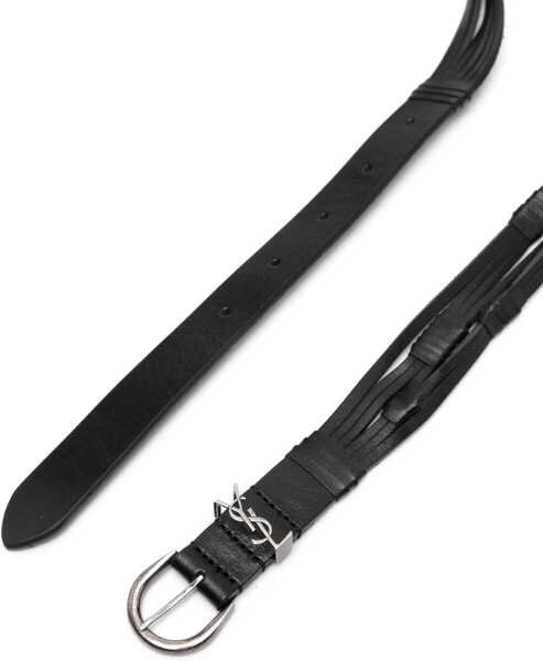 Curele Saint Laurent Croissant De Lune Belt BLACK Barbati (BM 15720896) 2