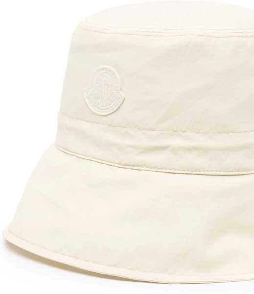 Palarii Moncler Bucket Hat With Logo WHITE Femei (BM 15720929) 2